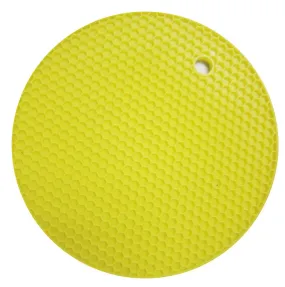 10pcs yellow silicone heat insulation coaster, waterproof and non-slip AZ17815