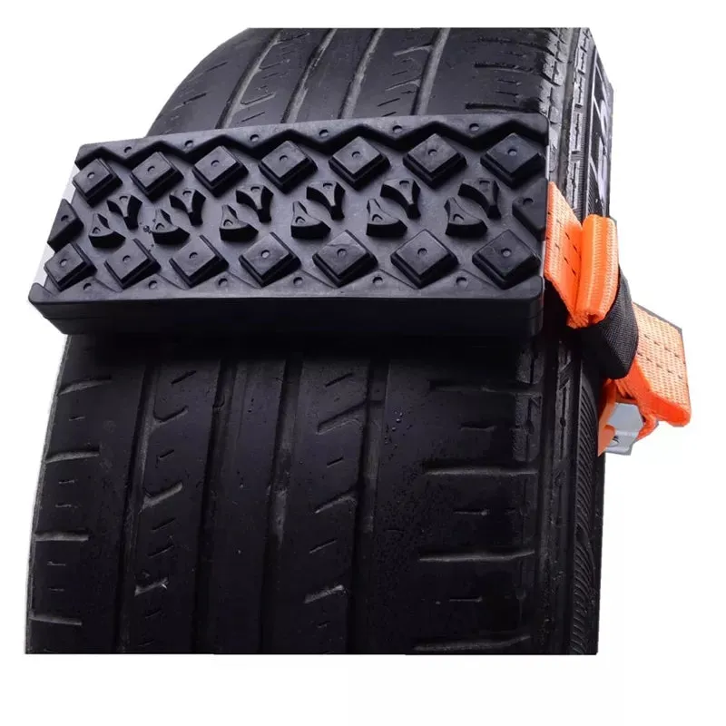 2PCS Car Tire Anti-Skid Traction Blocks Snow Mud Sand Traction Mats for SUV Sedan