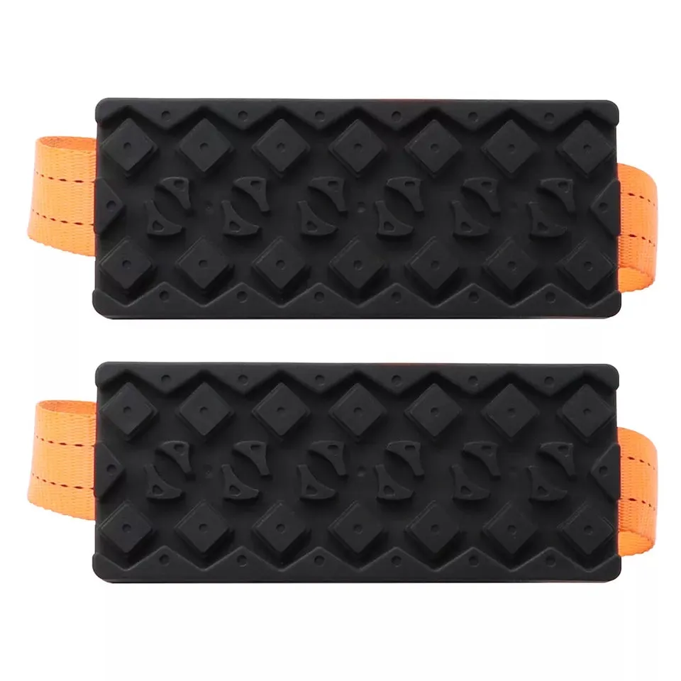 2PCS Car Tire Anti-Skid Traction Blocks Snow Mud Sand Traction Mats for SUV Sedan