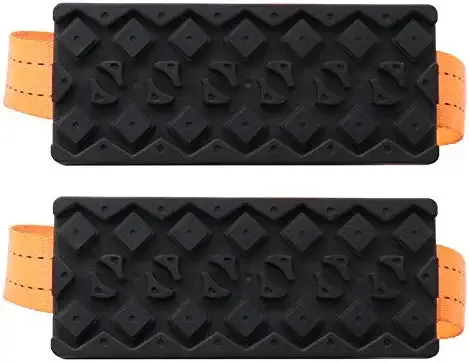 2PCS Car Tire Anti-Skid Traction Blocks Snow Mud Sand Traction Mats for SUV Sedan