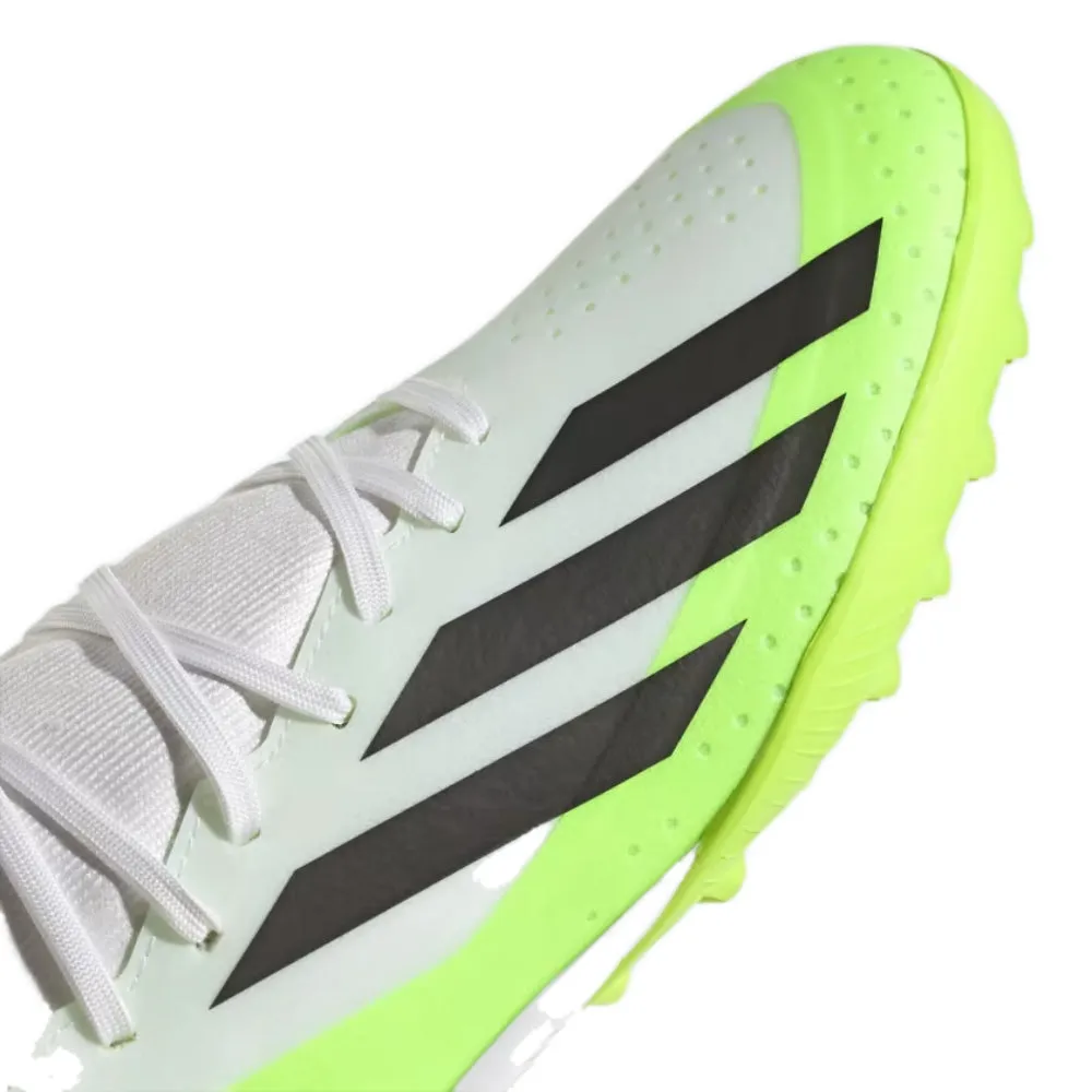 Adidas Men's X Crazyfast.3 Turf Football Shoe (Cloud White/Core Black/Lucid Lemon)