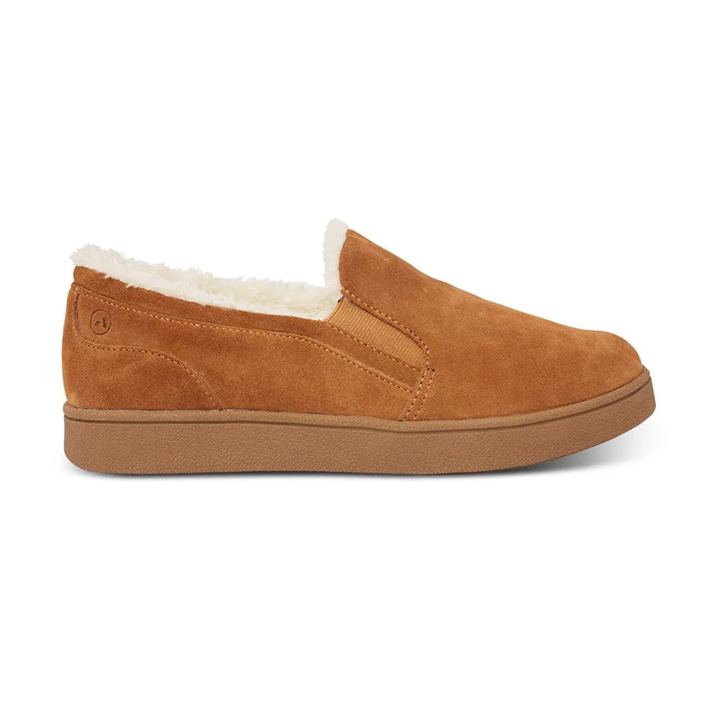 Anodyne Men's Smooth Toe  Slipper Camel