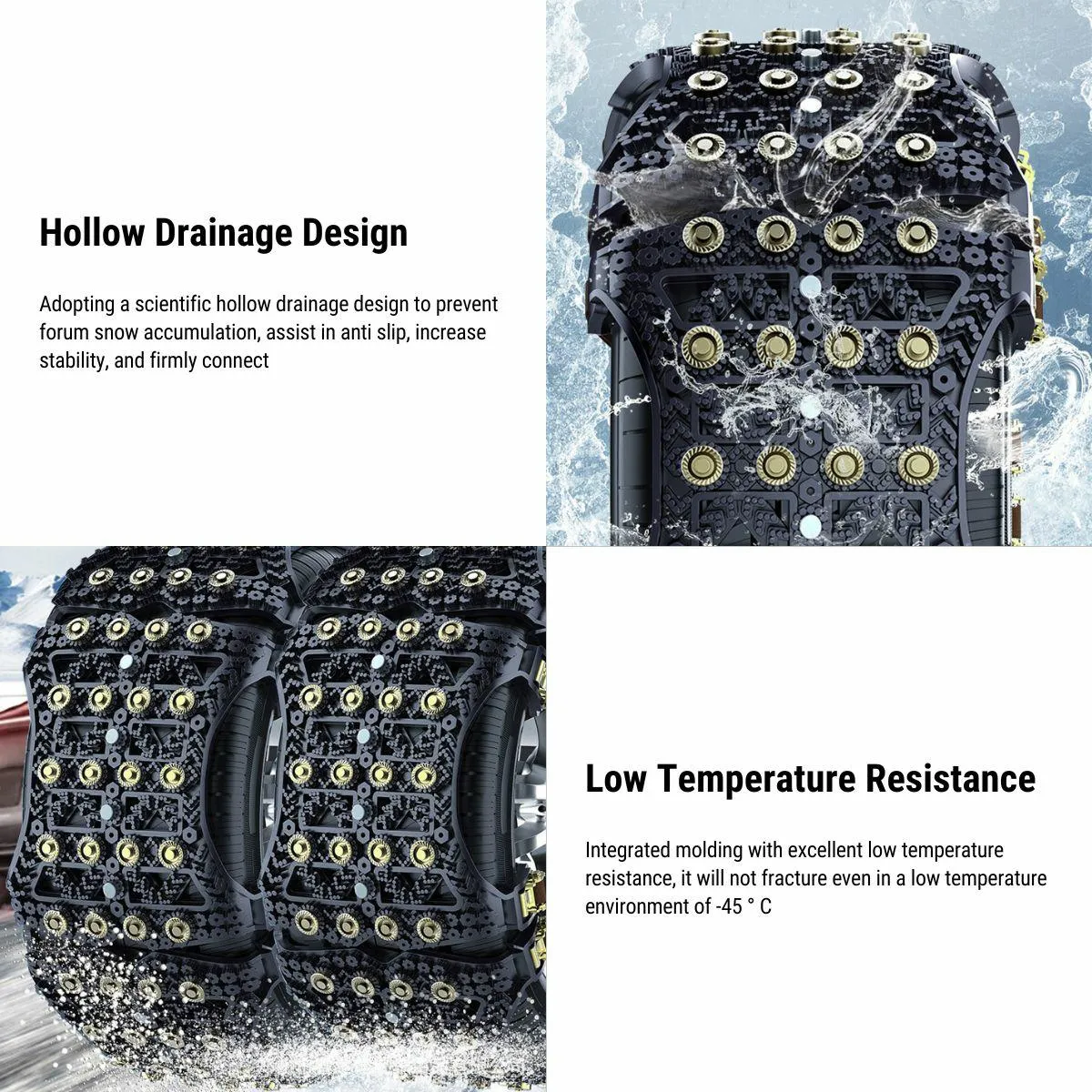 Anti-Skid Snow Chains for Tesla Model 3/X/S/Y