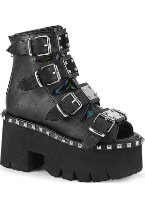 ASHES-70 [Black] | PLATFORM SANDALS [PREORDER]