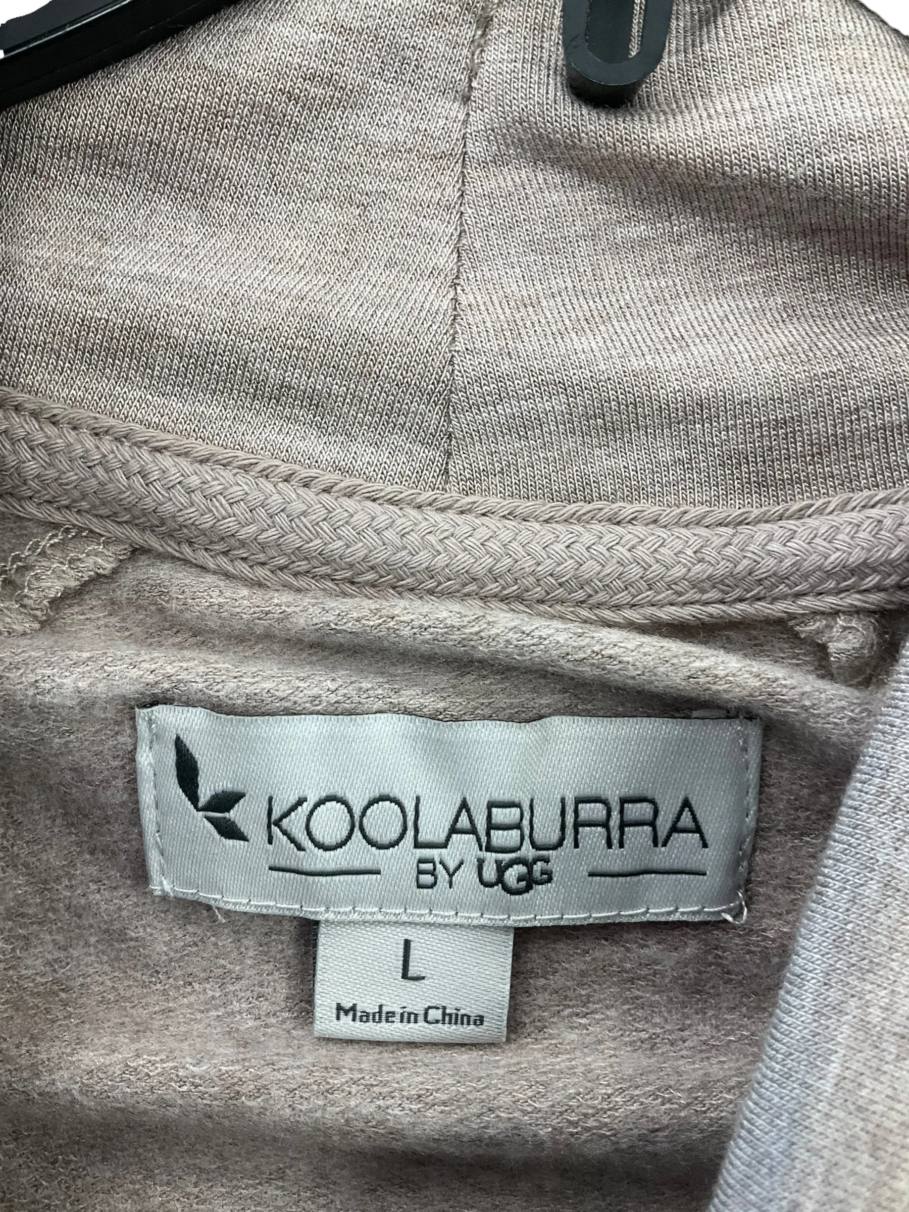 Athletic Top Long Sleeve Crewneck By Koolaburra By Ugg In Tan, Size: L