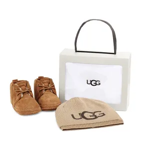 Baby Neunel And UGG Beanie Chestnut  מארז לפעוט UGG