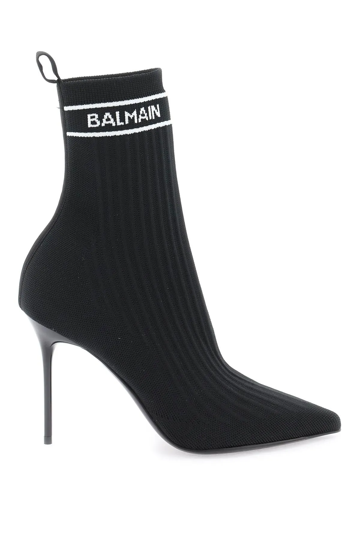 Balmain stretch knit 'skye' ankle boots