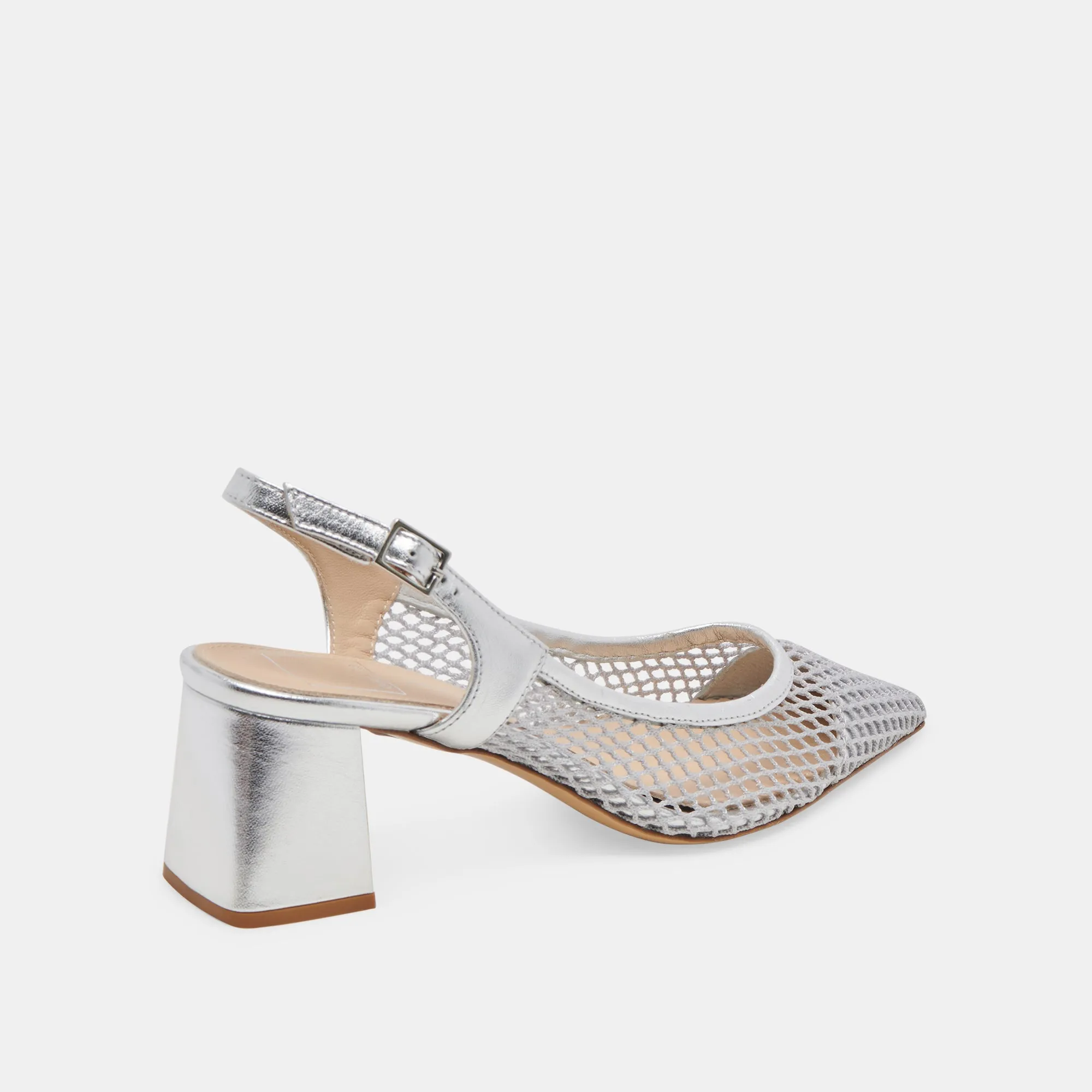 BLONDI HEELS SILVER MESH