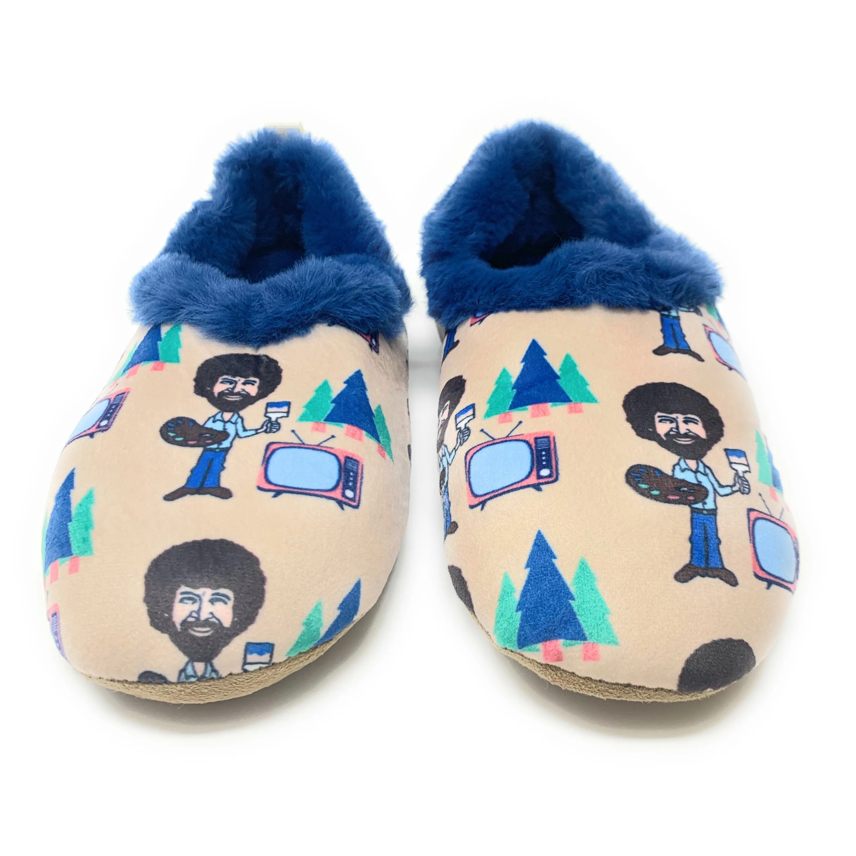 Bob Ross TV Slippers