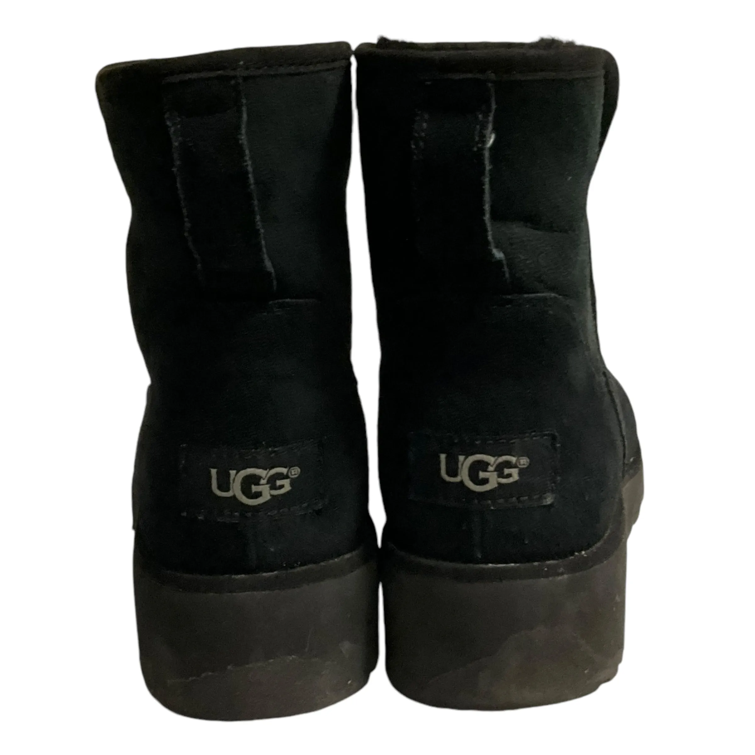 Boots Ankle Heels By Ugg In Black, Size: 7