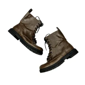 Boots Combat By So In Brown, Size: 8.5