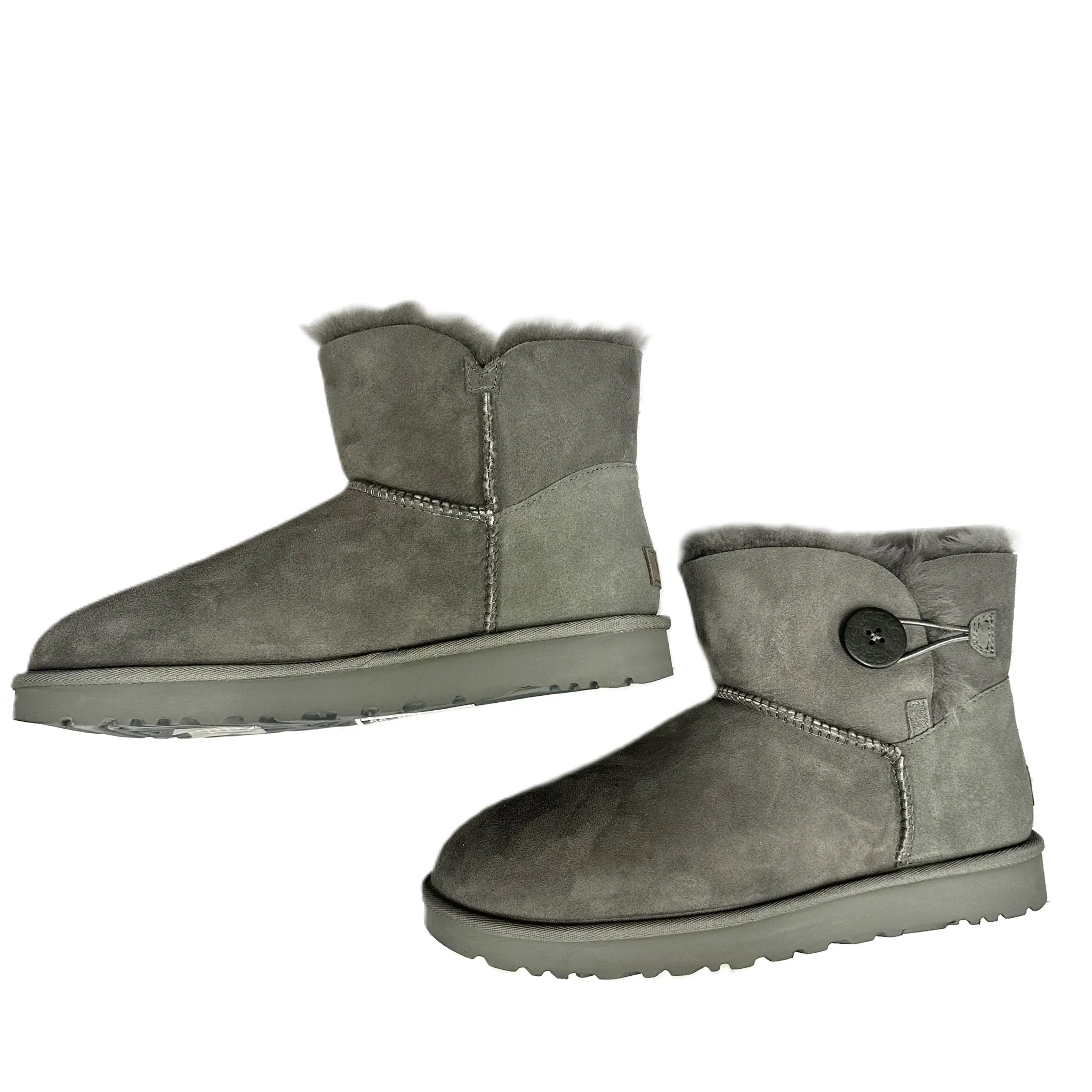 Boots Designer By Ugg In Grey, Size: 11