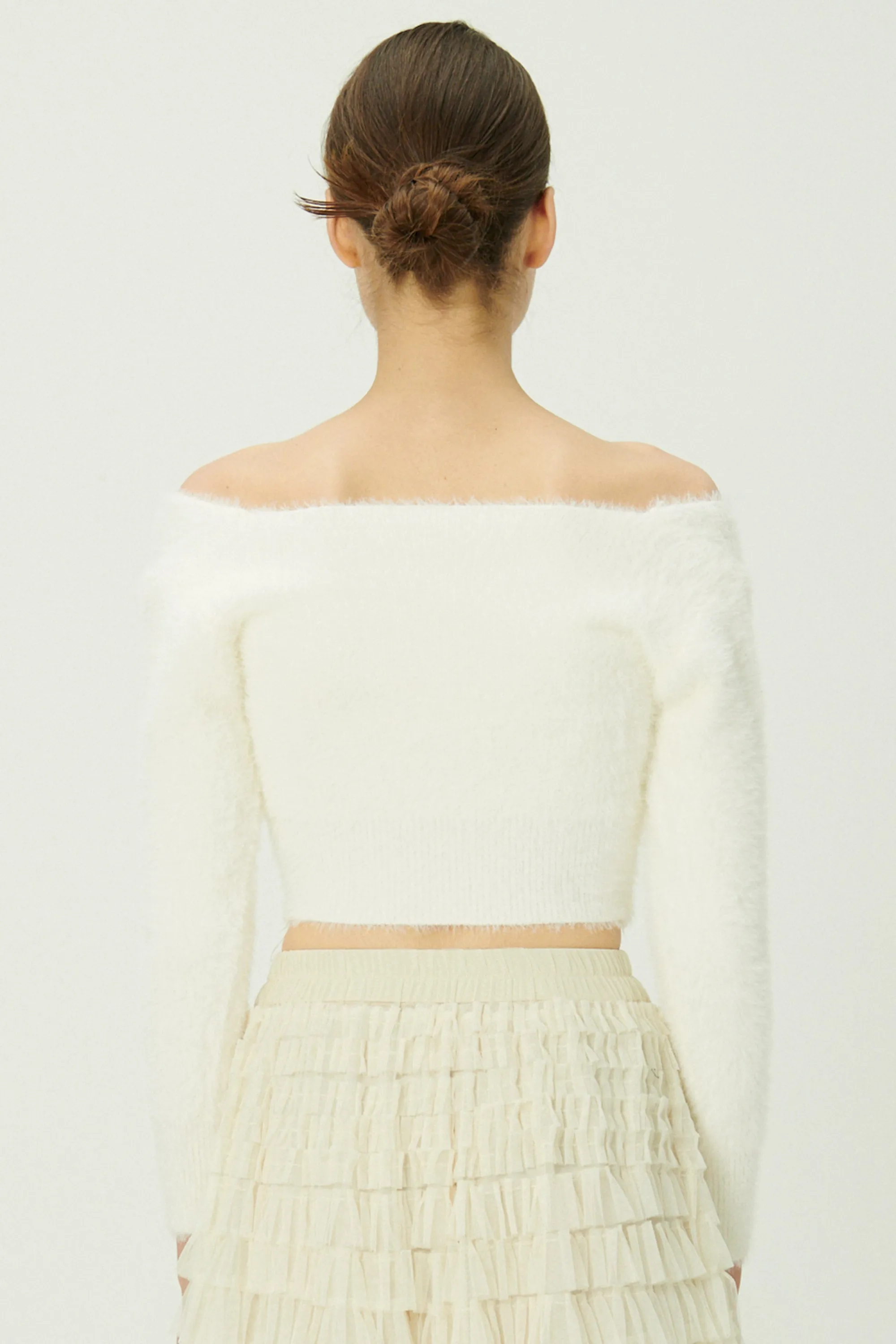 Carmen Fuzzy Crop Cardigan