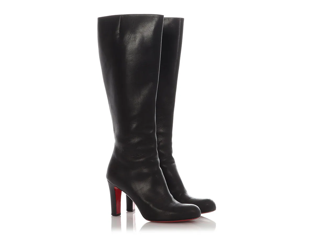 Christian Louboutin Black Miss Tack Botta 85mm Boots