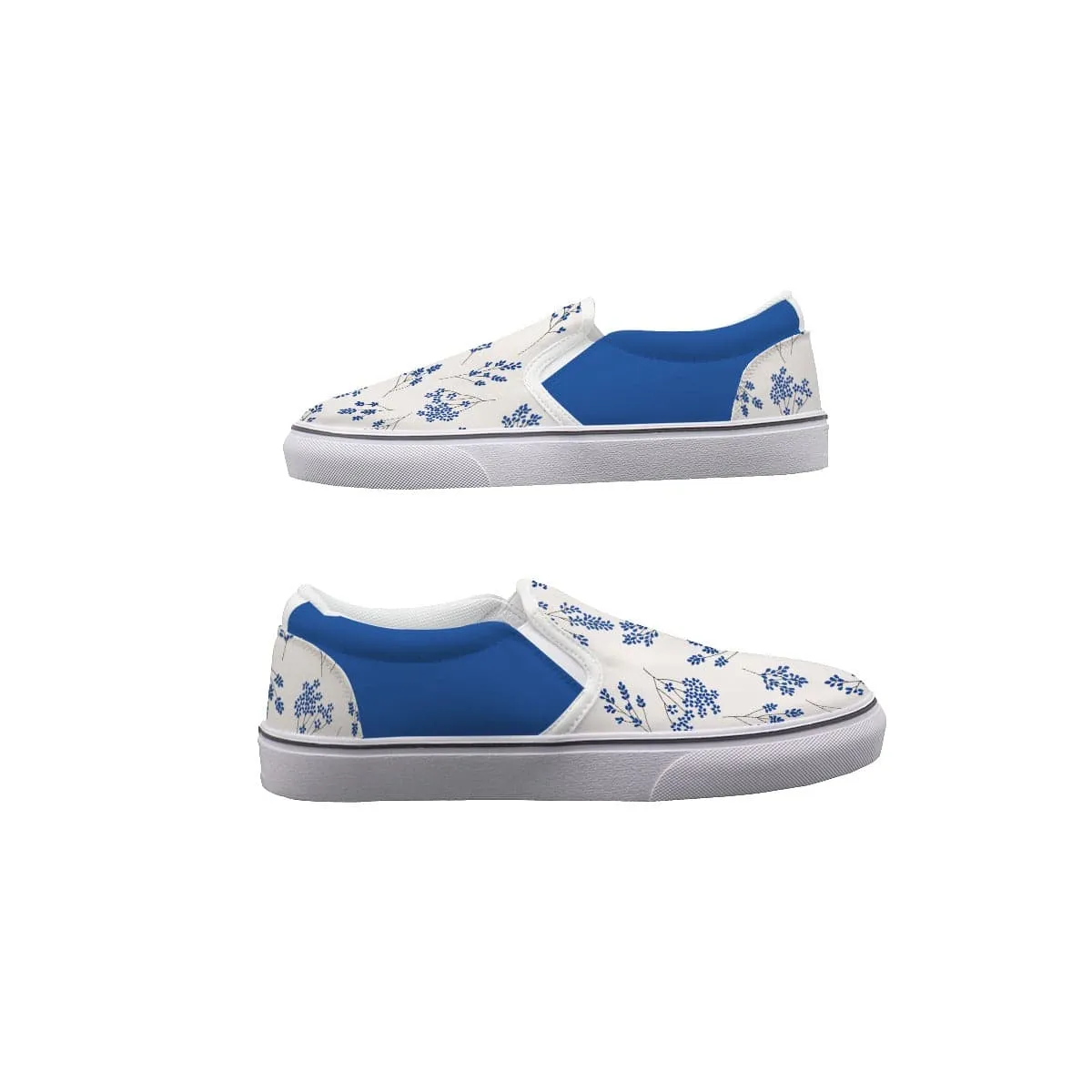 Cobalt Blue Unisex Sized Slip On Sneakers