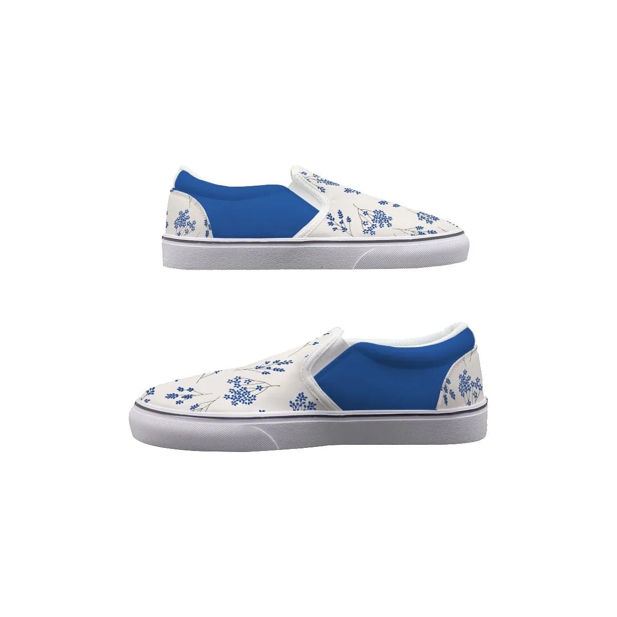 Cobalt Blue Unisex Sized Slip On Sneakers