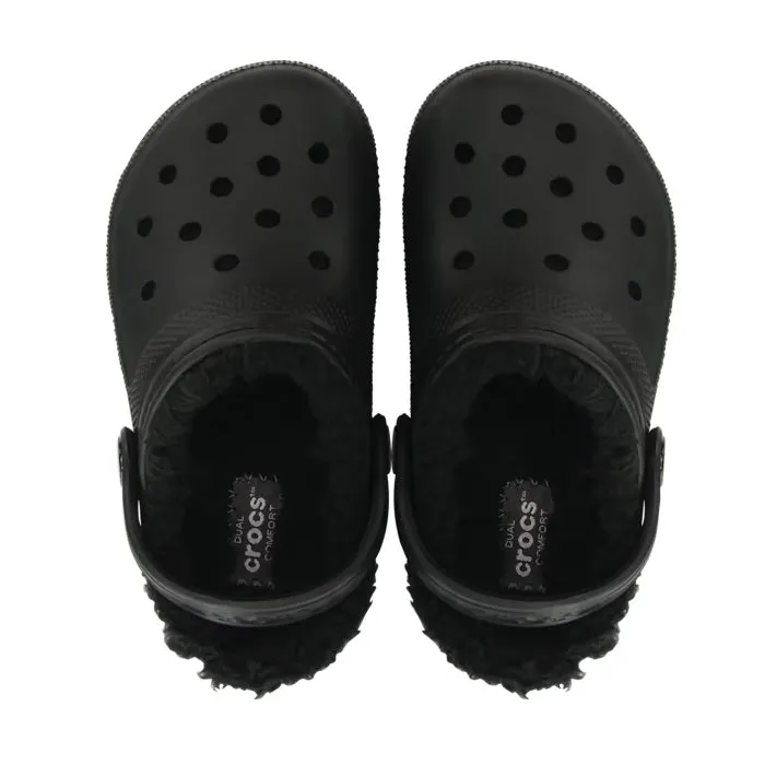 Crocs Kids - Youths Classic Fluzzy Lined Clog K Black Sandal