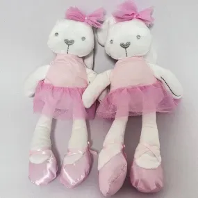 Cute Bow Ballet Bear Doll