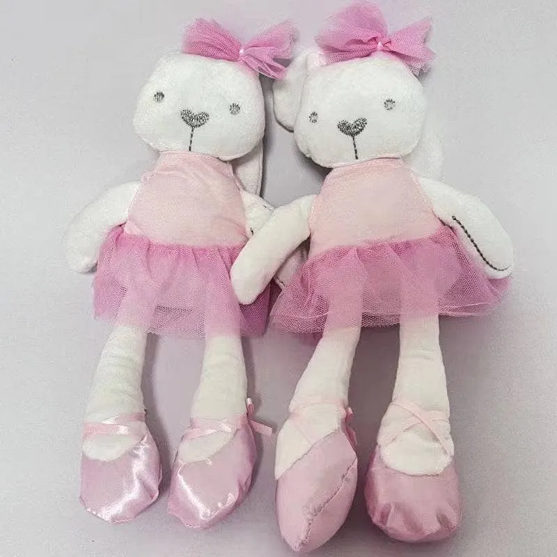 Cute Bow Ballet Bear Doll