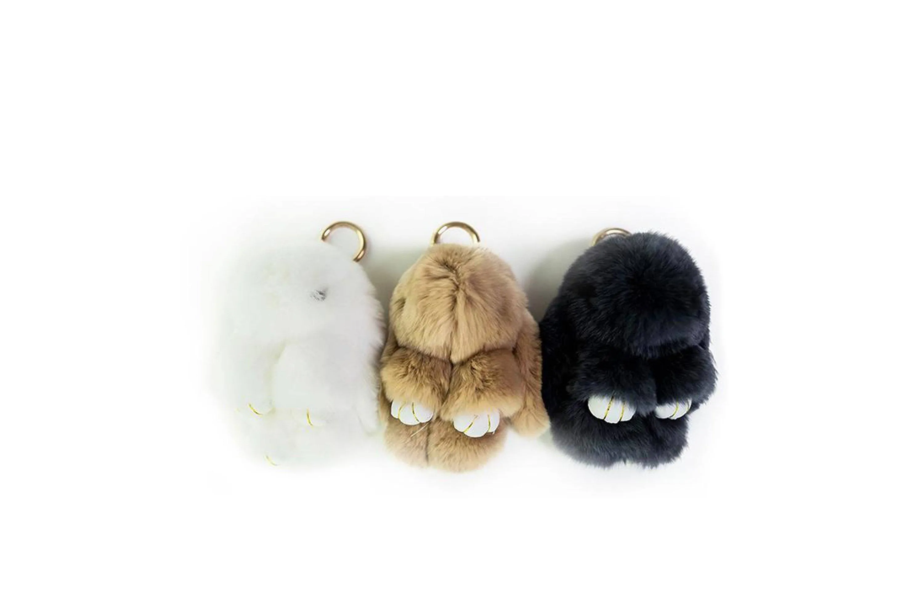 Cute Plush Bunny Keyrings