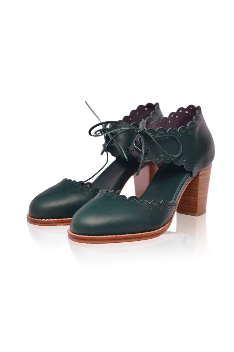 Dance Queen Heels in Emerald