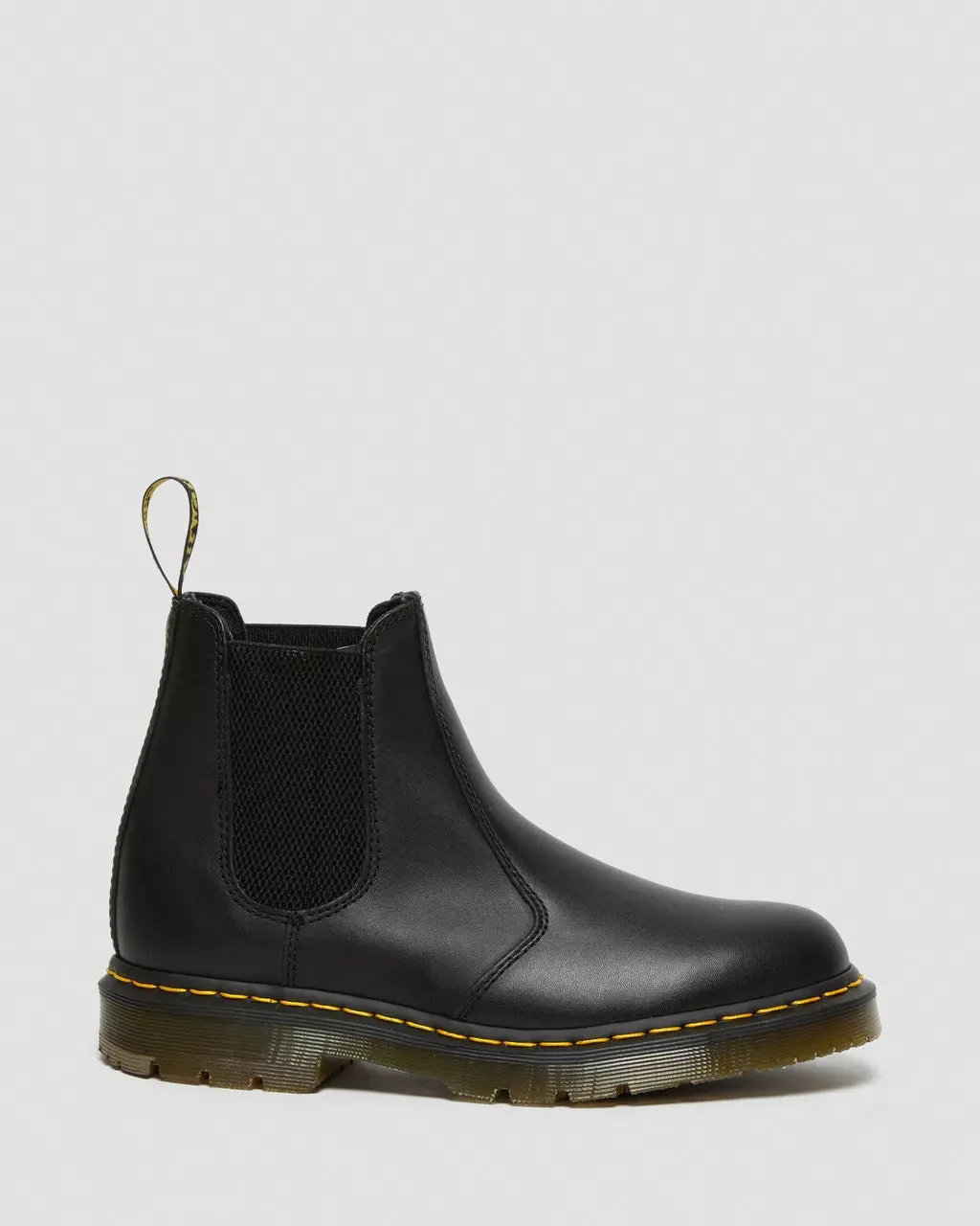 Doc Martens UNISEX 2976 SLIP RESISTANT LEATHER CHELSEA BOOTS (BLACK INDUSTRIAL FULL GRAIN)