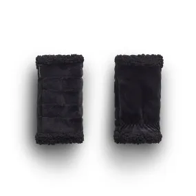 Double Plush Velour Fingerless Glove