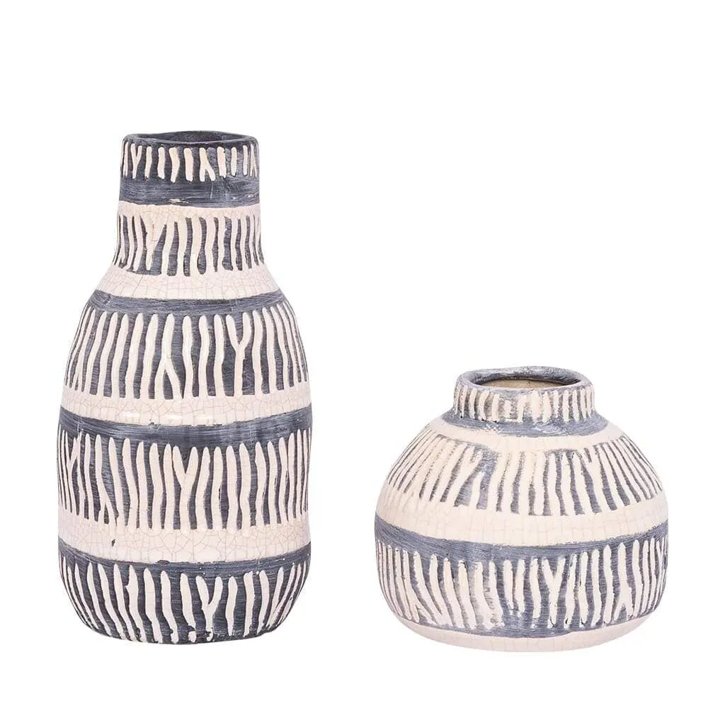 Ethnic Tall Ceramic Vase