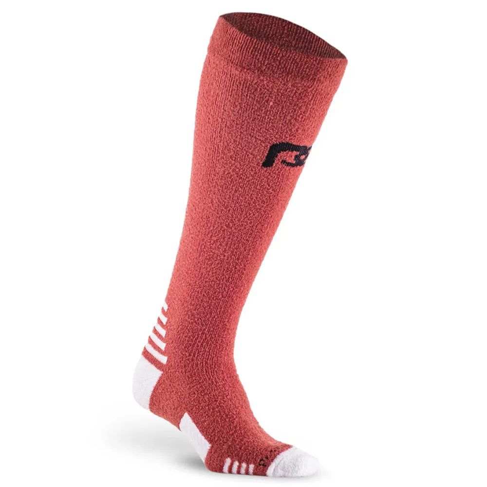 Fuzzy Compression Sock, Clay