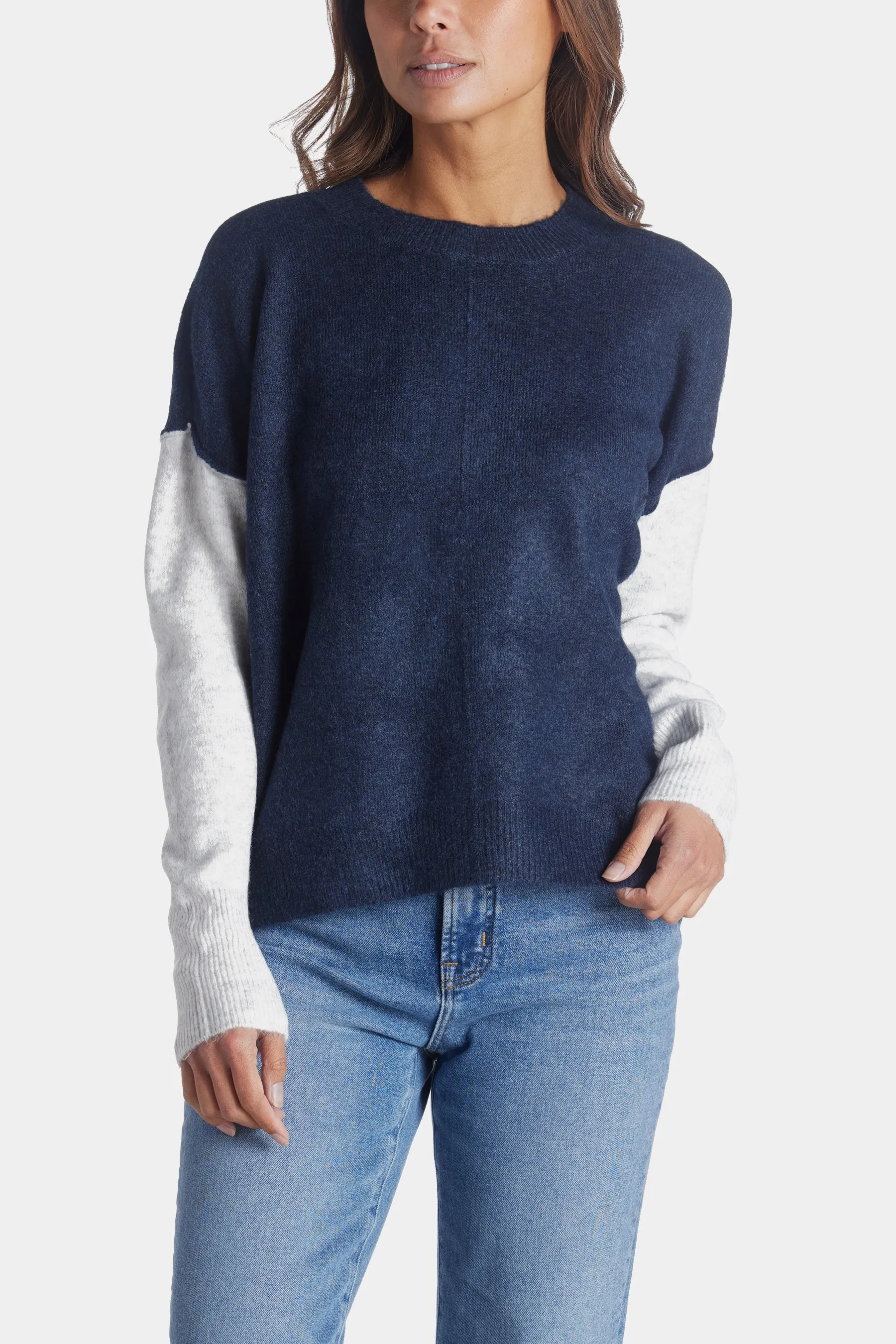 Fuzzy Visible Seam Sweater