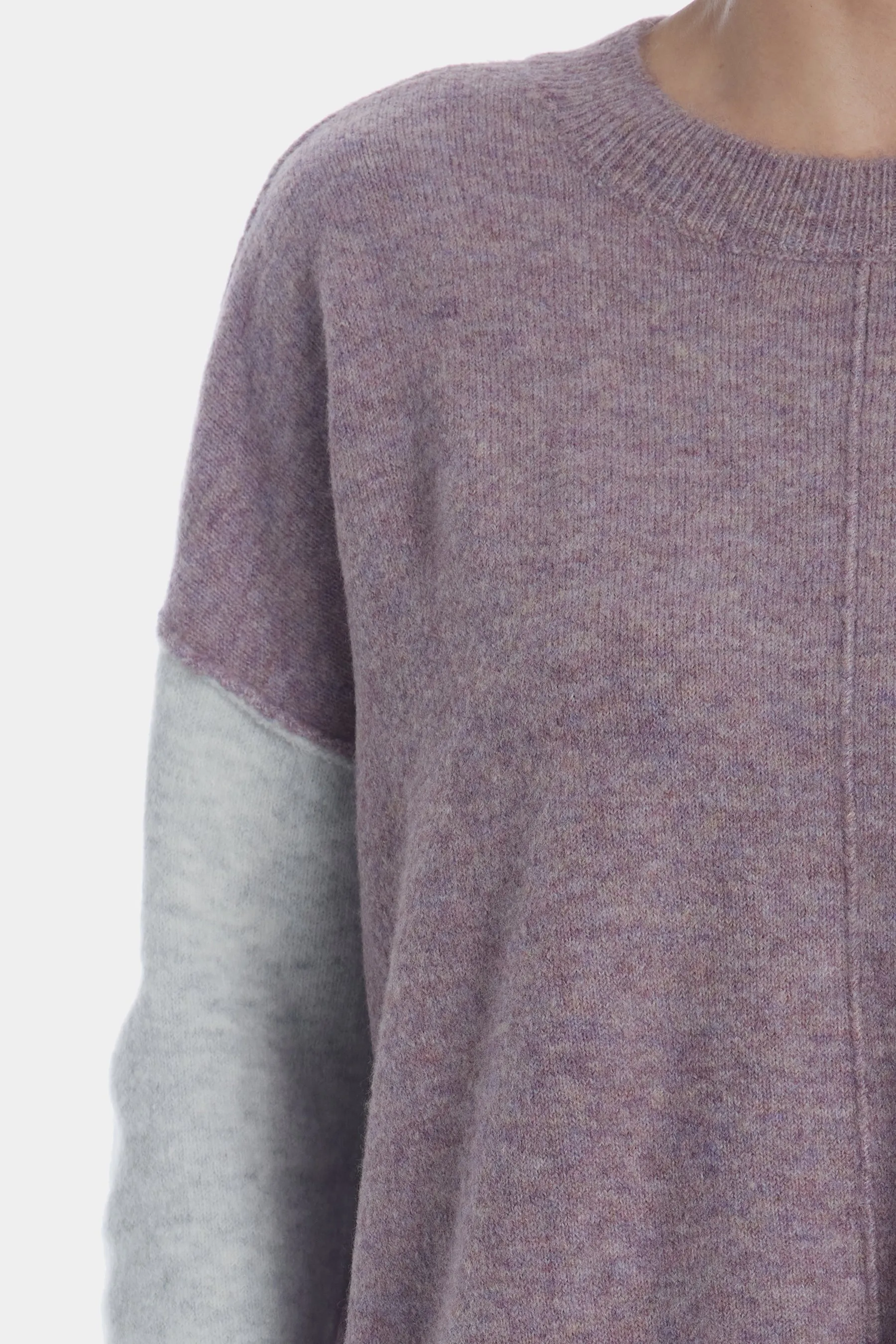 Fuzzy Visible Seam Sweater