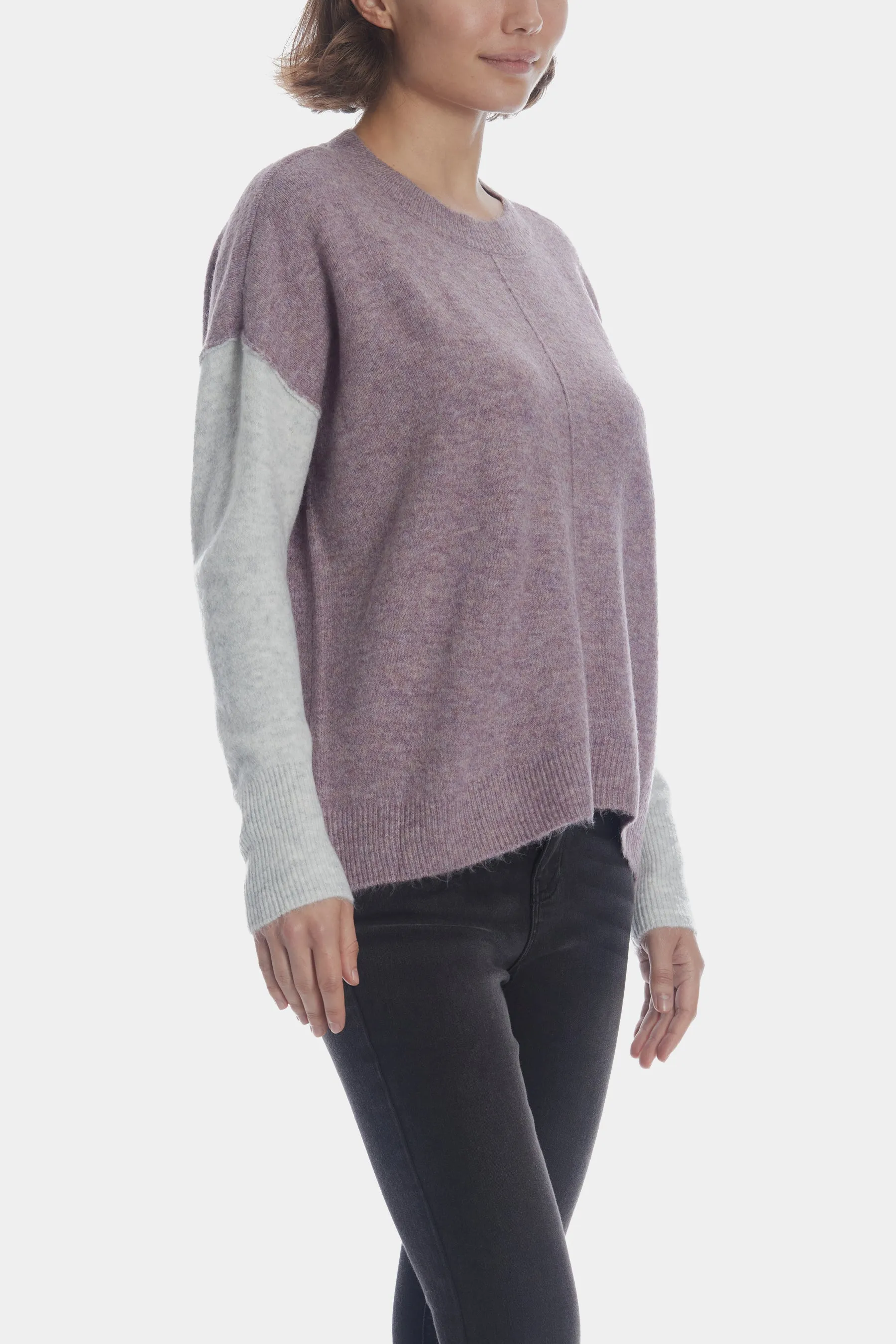 Fuzzy Visible Seam Sweater