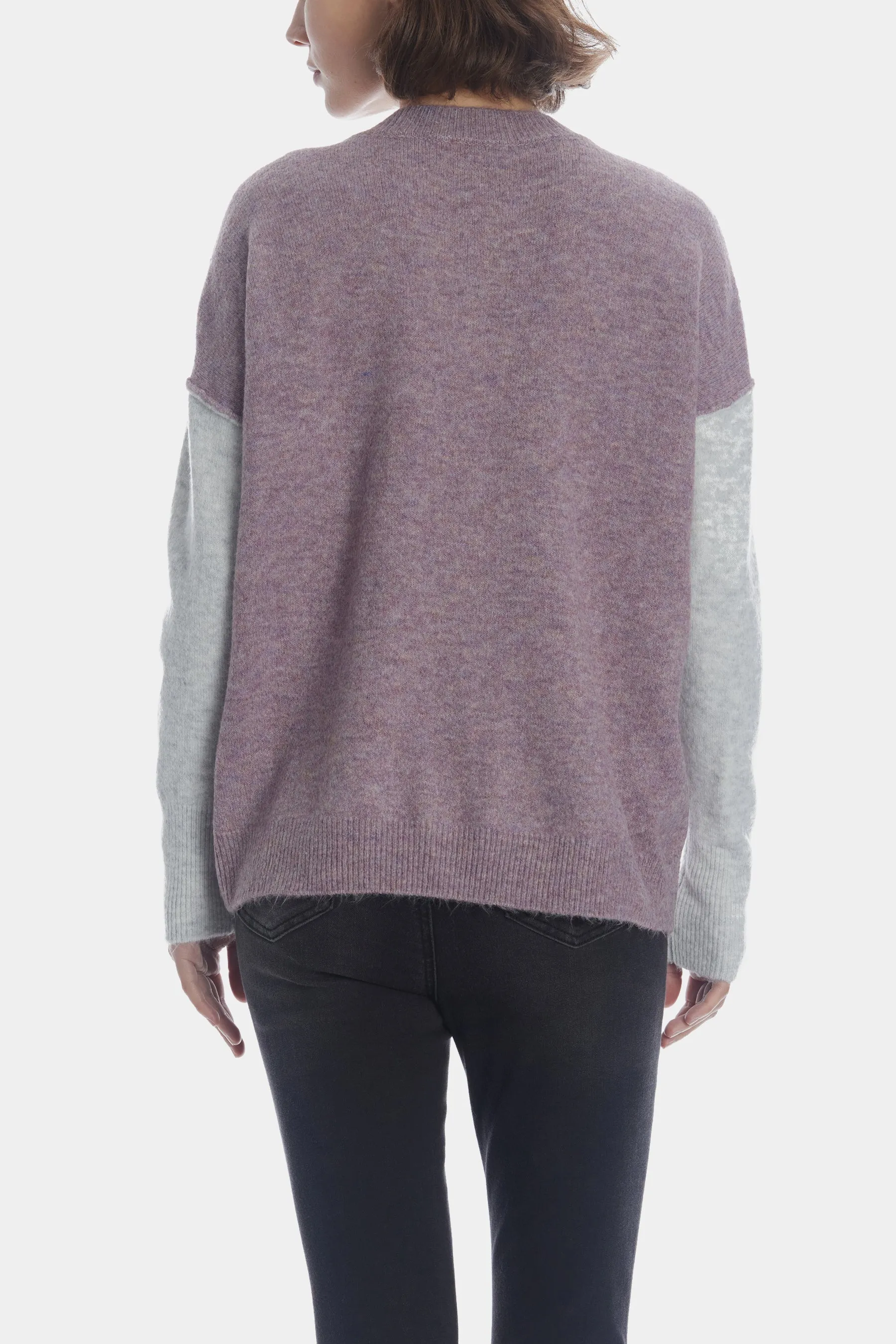 Fuzzy Visible Seam Sweater