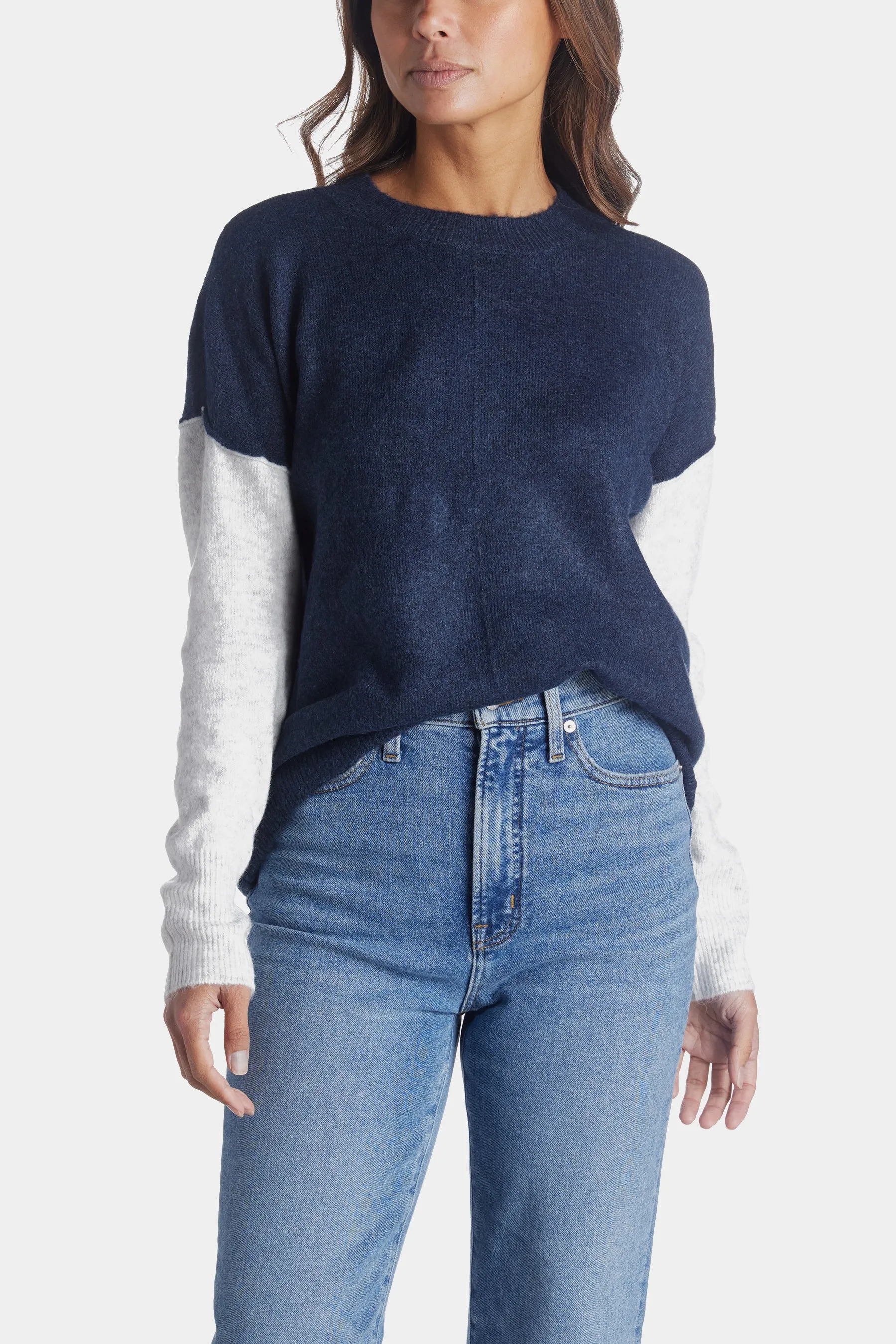 Fuzzy Visible Seam Sweater