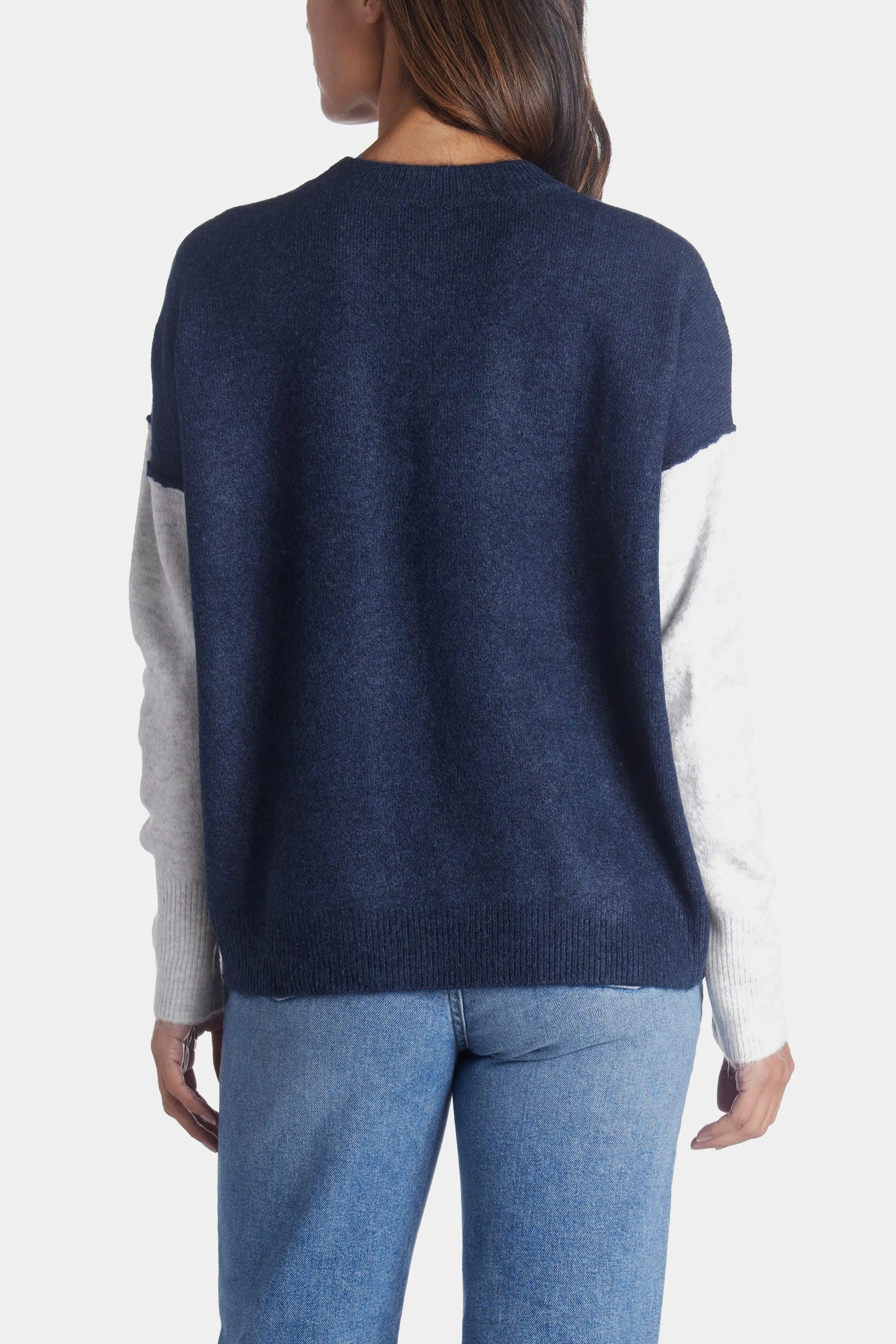 Fuzzy Visible Seam Sweater