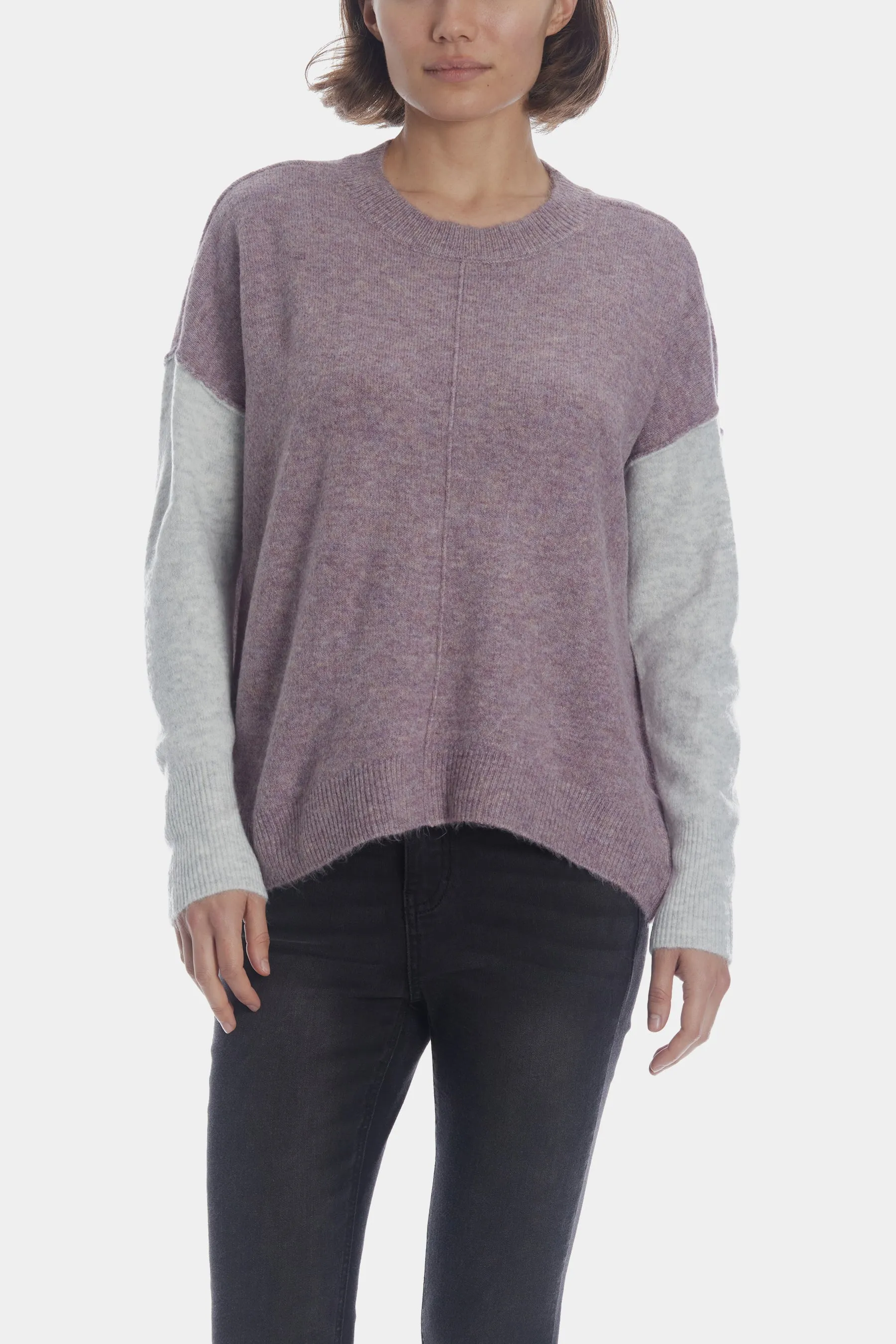 Fuzzy Visible Seam Sweater