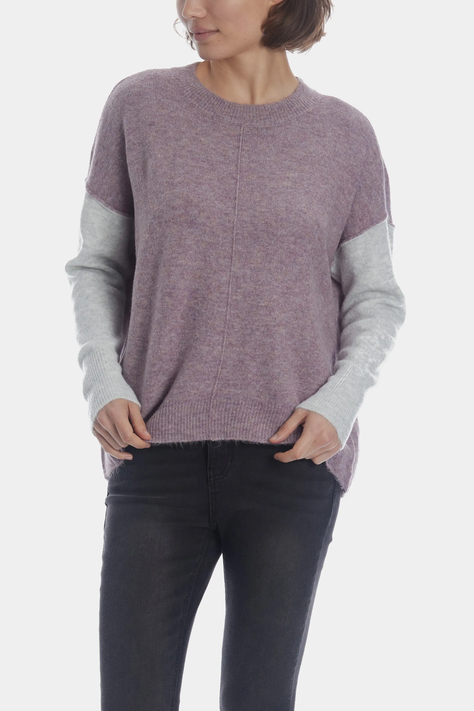 Fuzzy Visible Seam Sweater