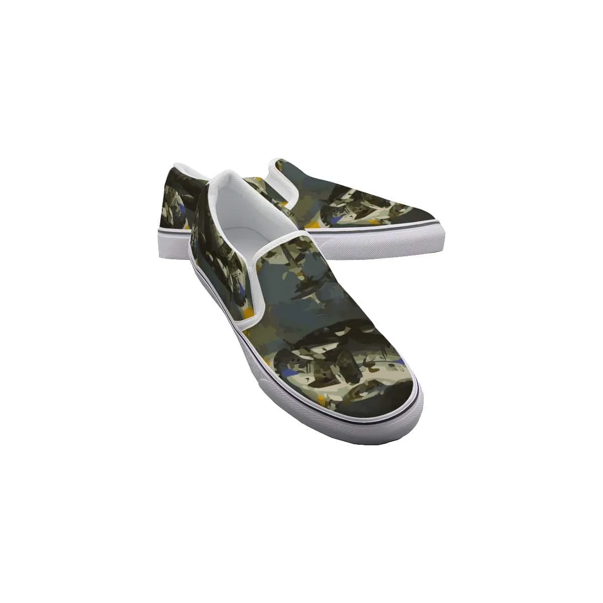 Glamo Camo  - Women's Slip On Sneakers