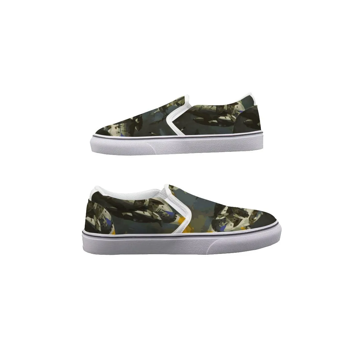 Glamo Camo  - Women's Slip On Sneakers