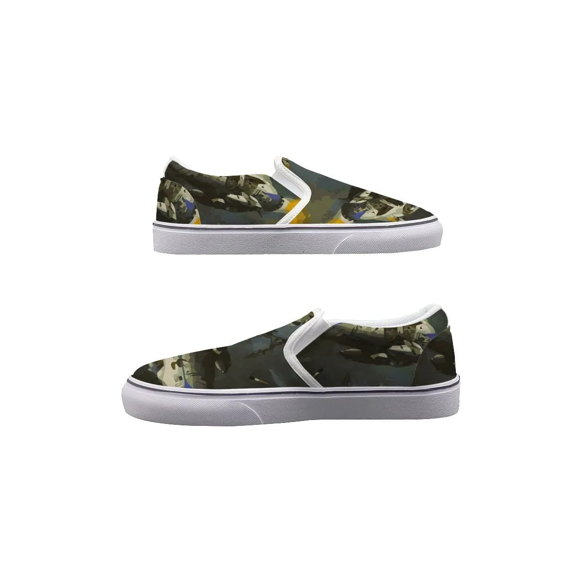 Glamo Camo  - Women's Slip On Sneakers