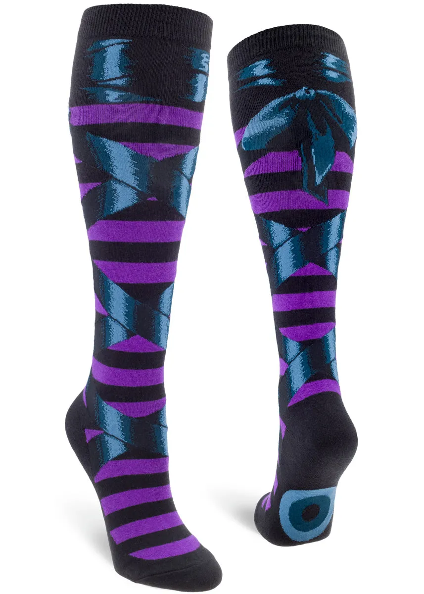 Goth Witch Ballet Slippers Knee Socks