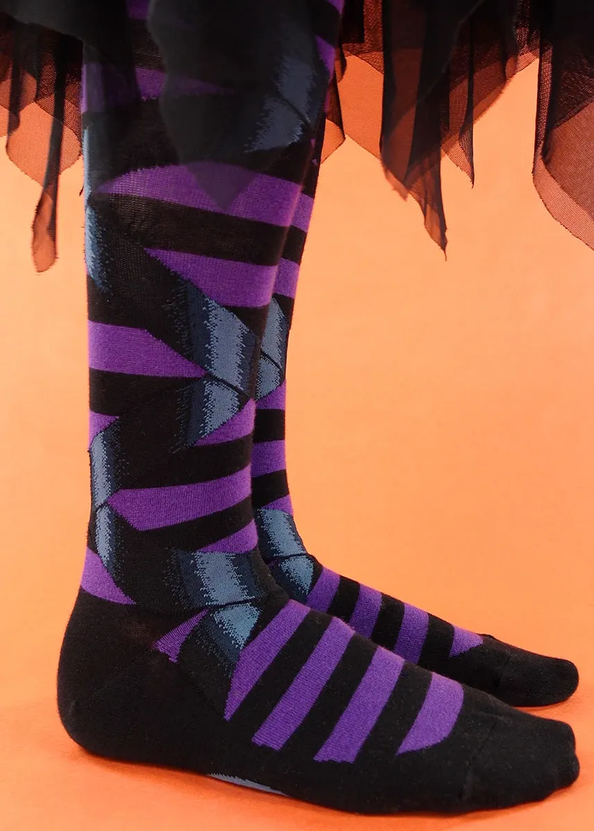 Goth Witch Ballet Slippers Knee Socks