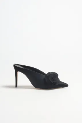 Heels Flower in Schwarz