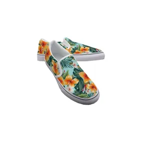 Hibiscus Cove - Women's Slip On Sneakers