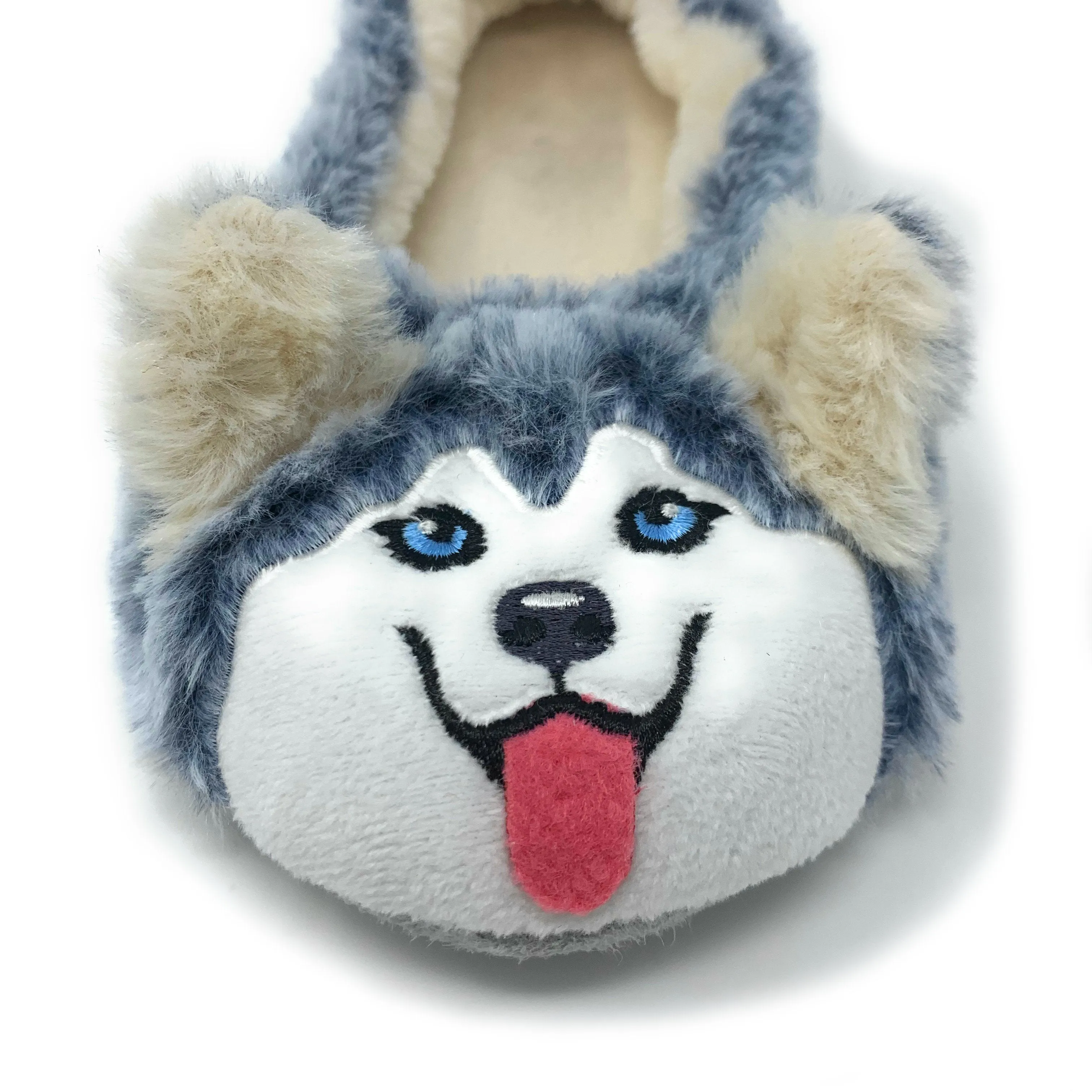 Husky Plush Slippers