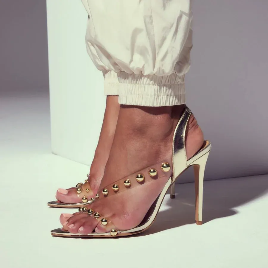 Jessie Heels Gold | Lana Wilkinson