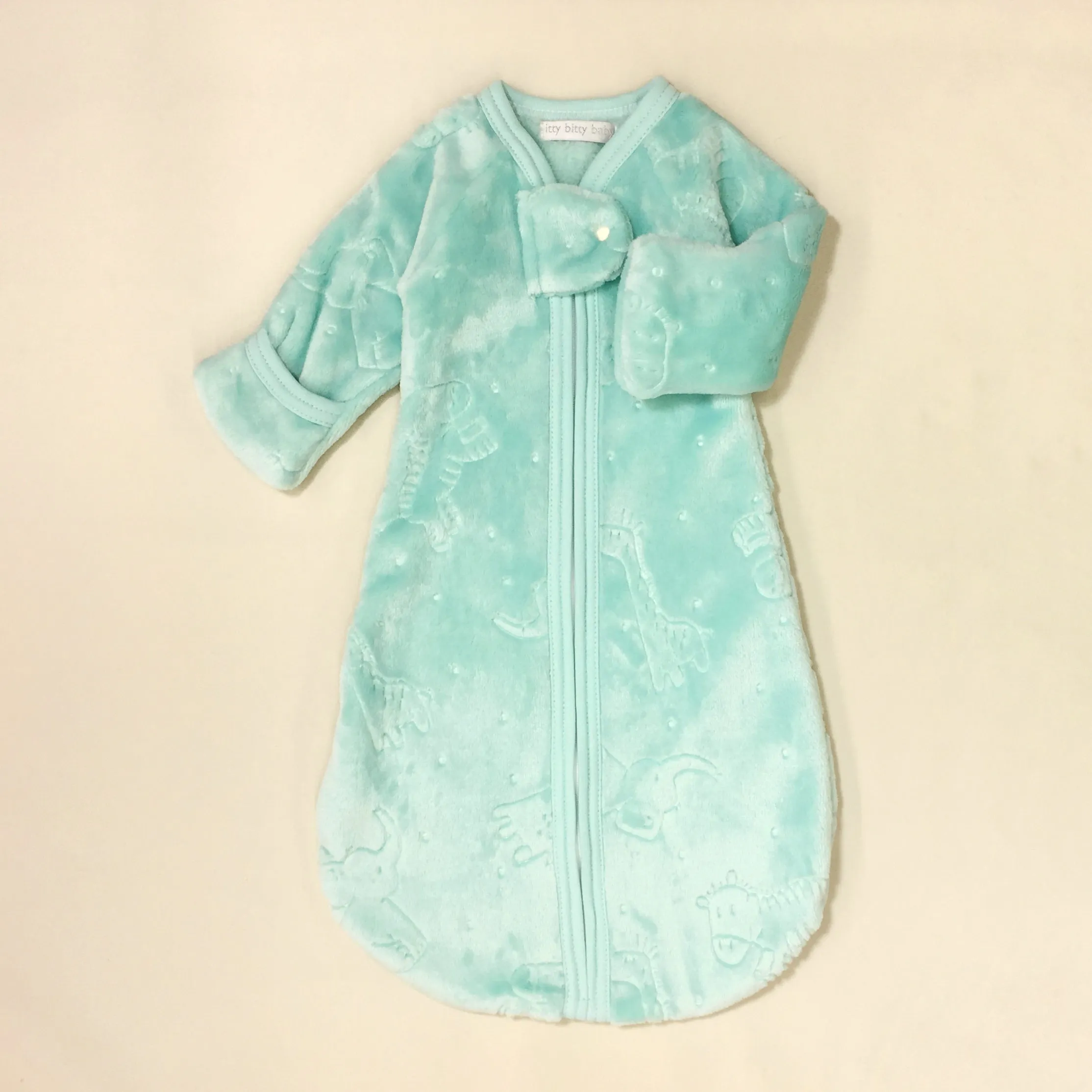 Jungle Plush SleepSack - Aqua