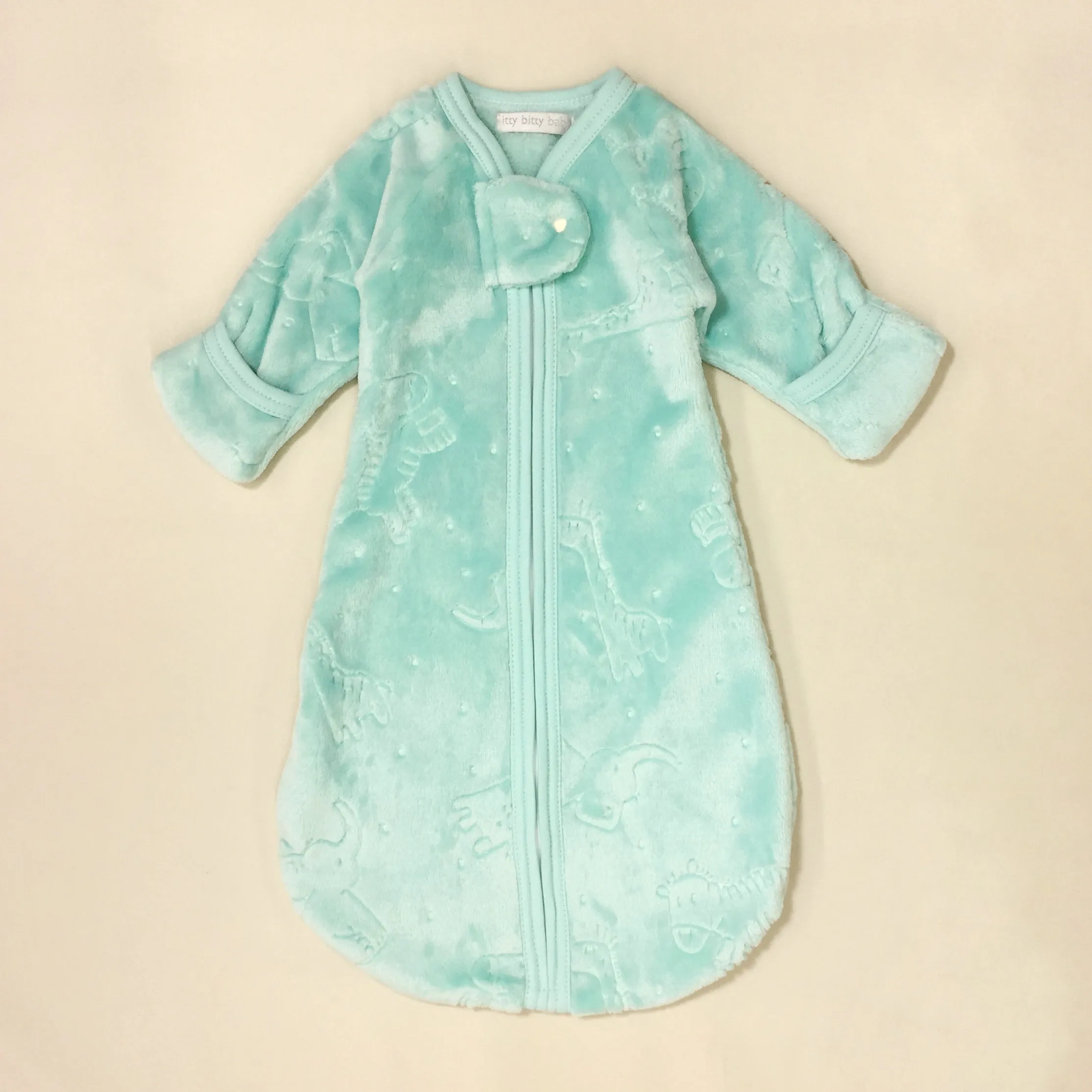 Jungle Plush SleepSack - Aqua