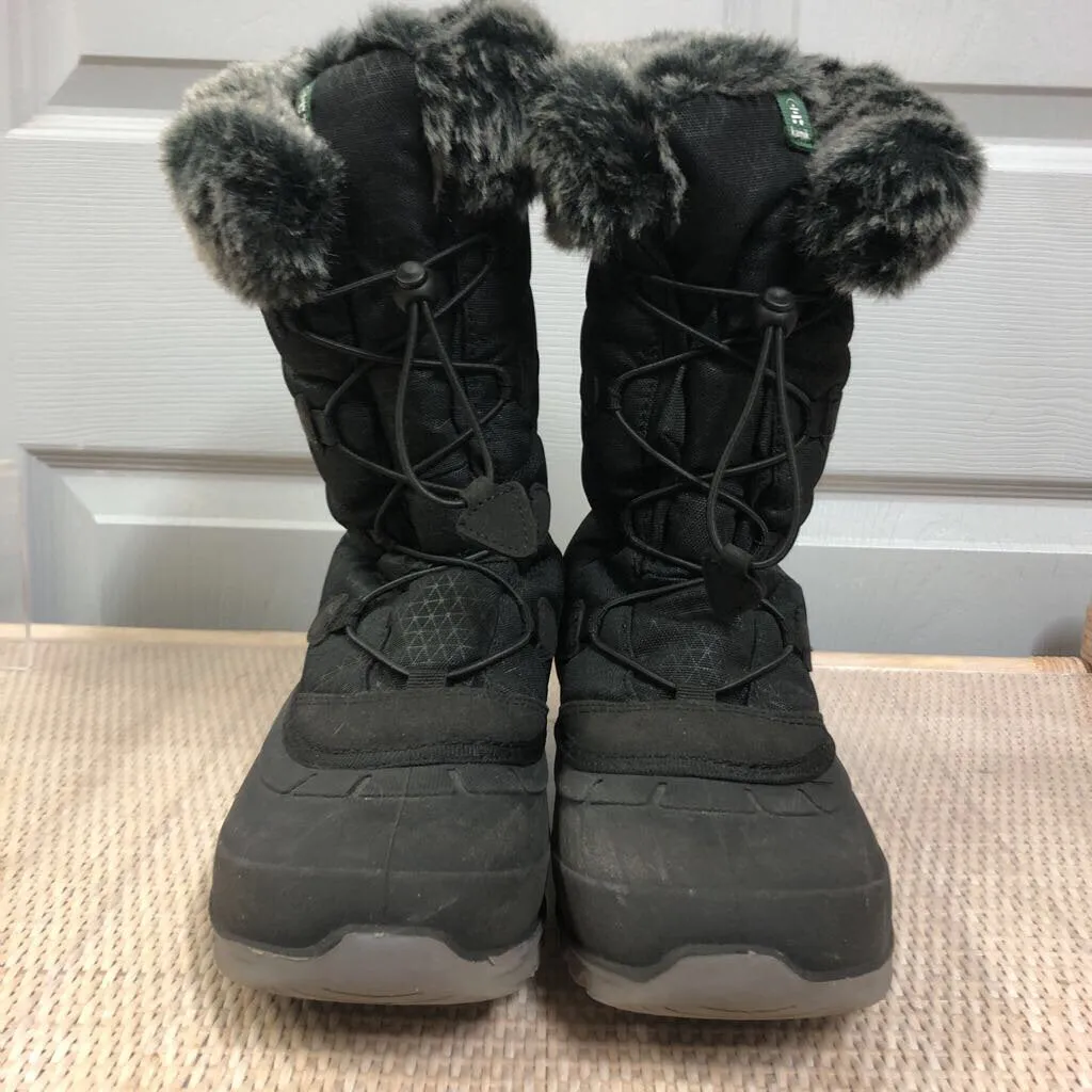 KAMIK MOMENTUM2 BLACK SNOW BOOTS SZ 8 TCC