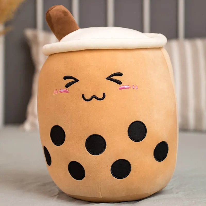 Kawaii Bubble Tea Plush Pillow